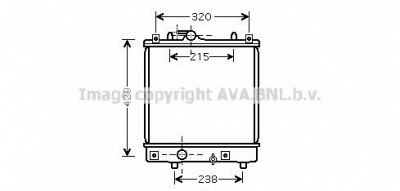 AVA QUALITY COOLING ola2382 -  Радиатор, охлаждение двигателя